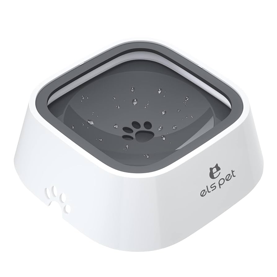 No-Spill Slow Feeder Dog Water Bowl
