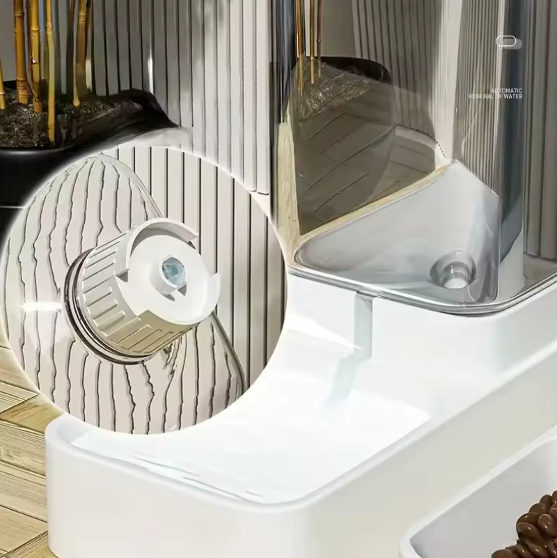 Automatic Dog Feeder & Water Dispenser – Gravity Pet Food and Water Station