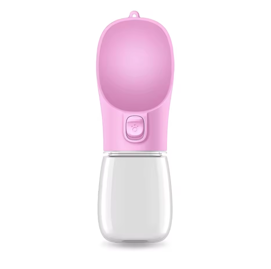 Pet Travel Water Bottle with Food Storage & Bowl