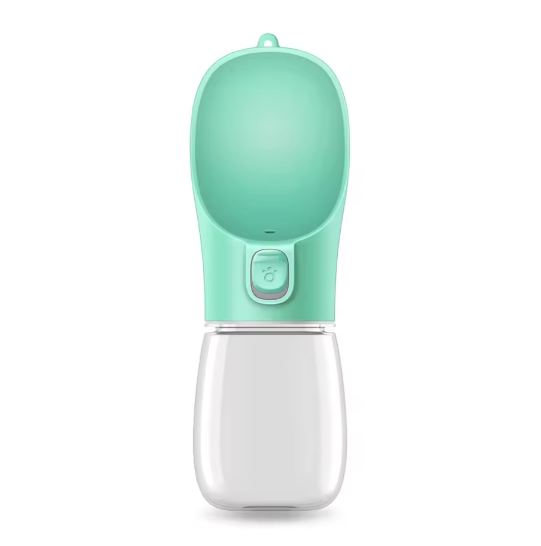 Pet Travel Water Bottle with Food Storage & Bowl