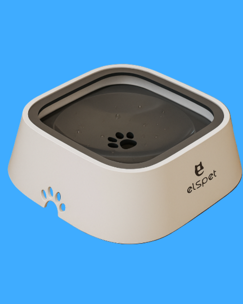 No-Spill Slow Feeder Dog Water Bowl